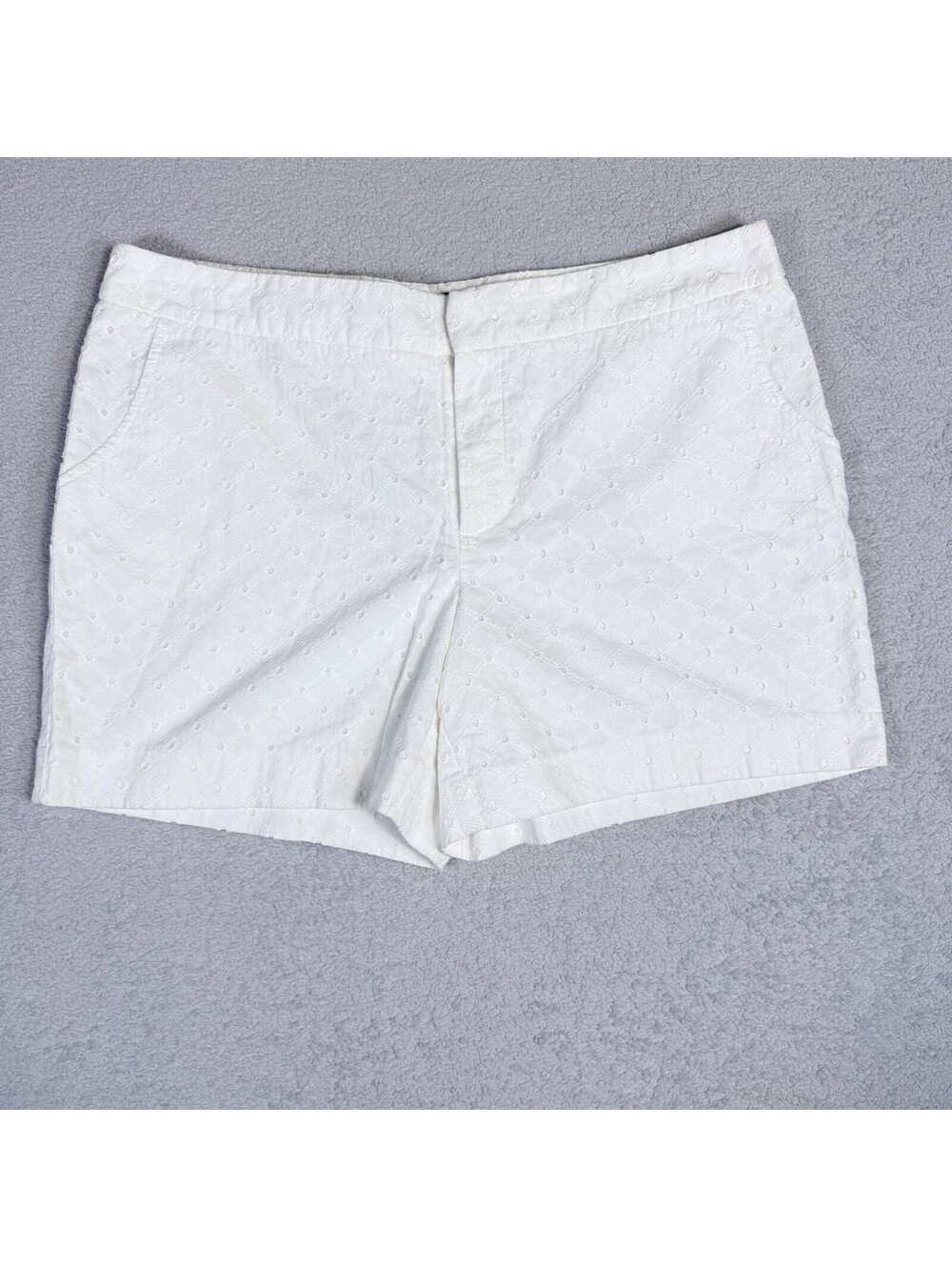 Cynthia Rowley Eyelet Shorts White‎ Size 12